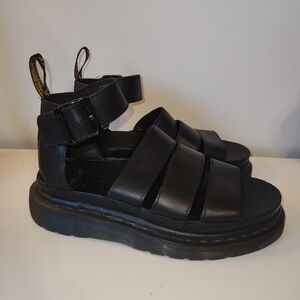 Dr. Martens Platform Black Sandals